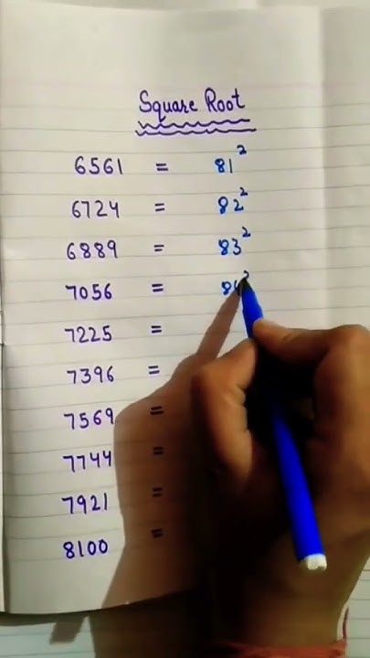 youtube-ll-square-root-81-to-90-youtubeshorts-youtube