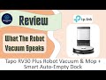 Review TP-Link Tapo RV30 Plus Robot Vacuum &amp; Mop + Auto Empty Dock Messages it Talks &amp; Speaks