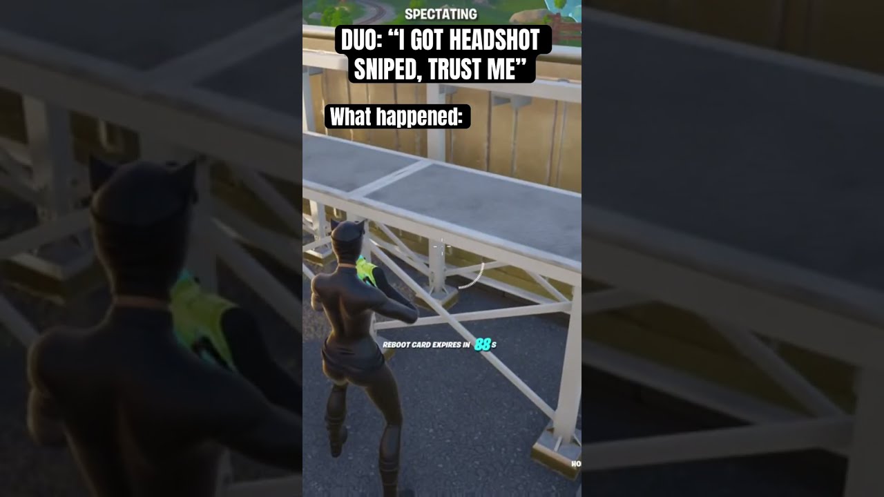 BRO GOT HEADSHOT SNIPED Fortnite Fn Shorts