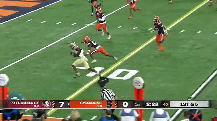 Seminole Moment: Jordan Travis's 15-Yard TD Pass t...