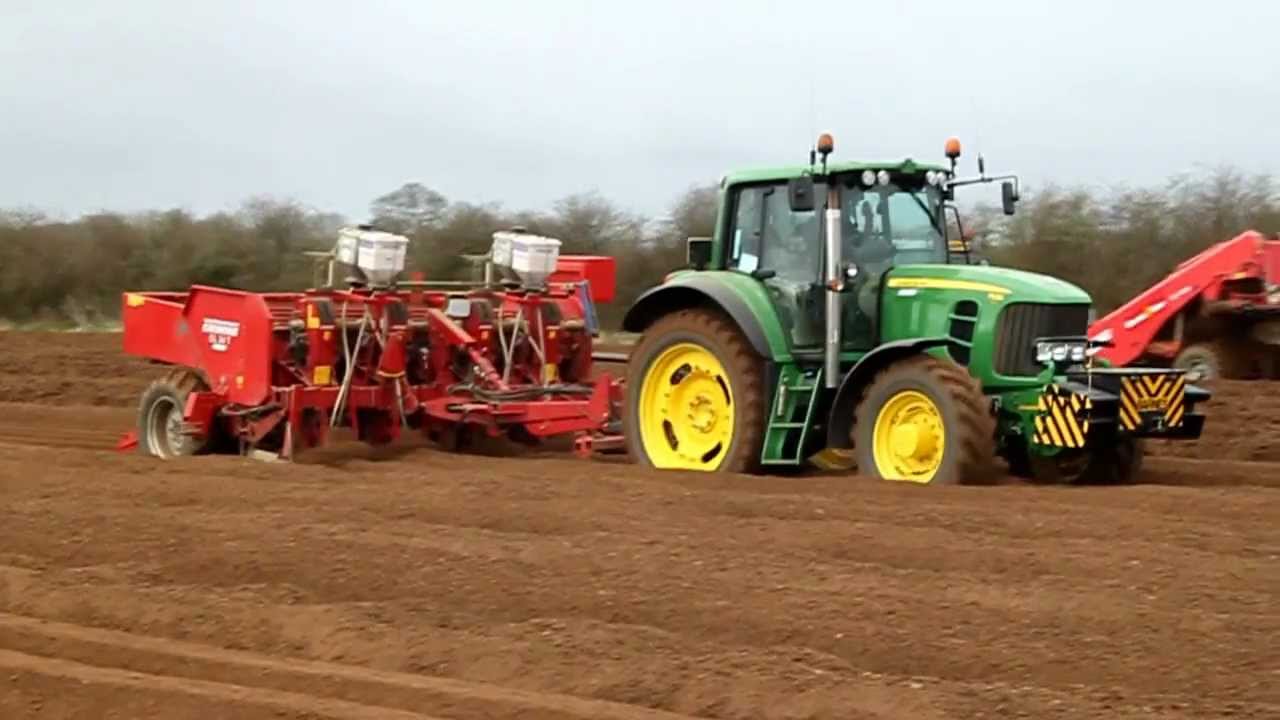 De-stoning and Planting Potatoes 2012, Lots of Machinery!!