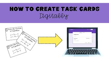 How to Make Task Cards Digital
