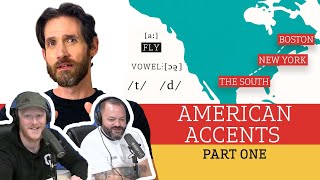Accent Expert Gives a Tour of U.S. Accents - (Part One) REACTION!! | OFFICE BLOKES REACT!!