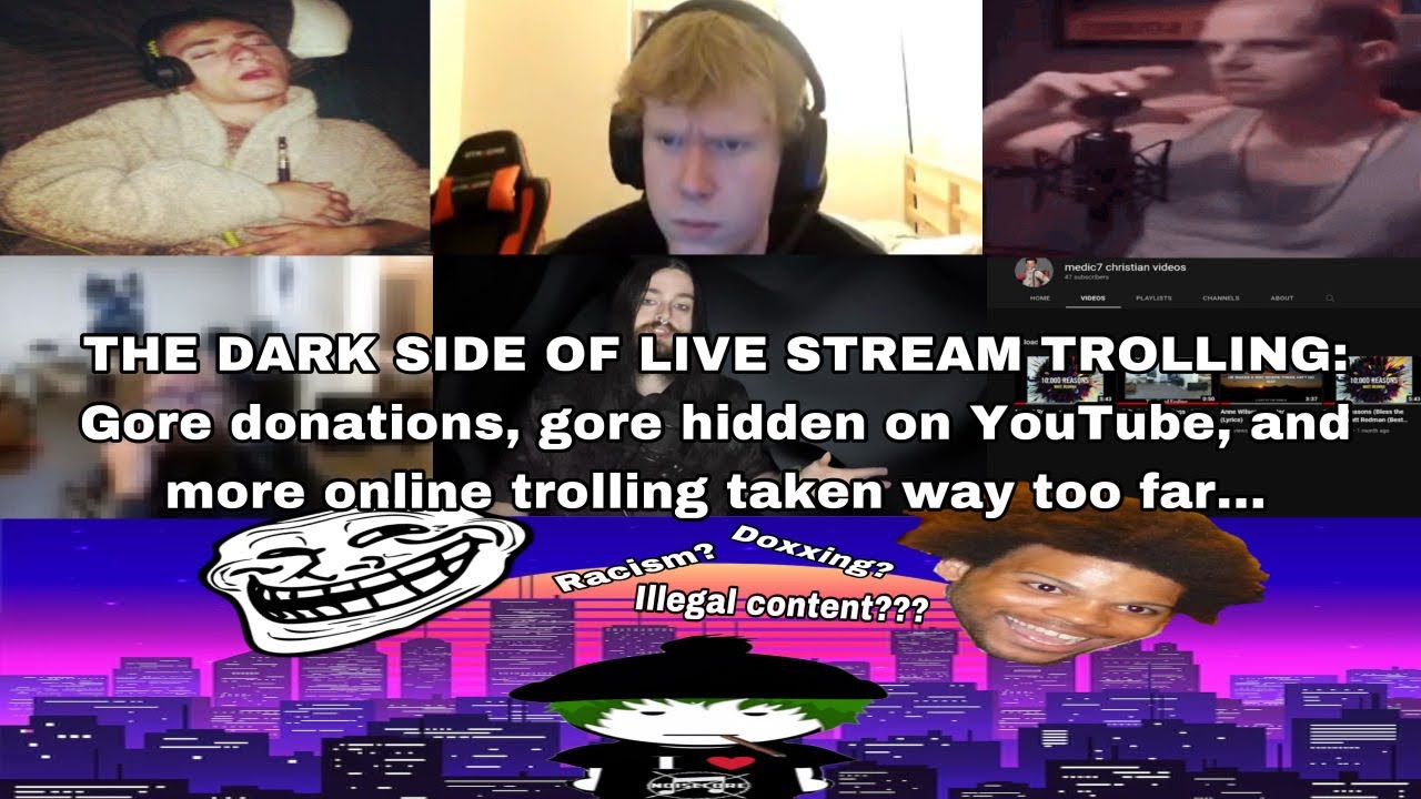 A screenshot of a video discussing the dark side of live streaming