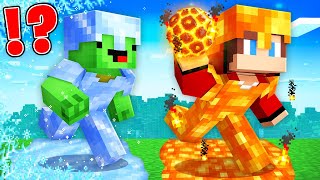 FIRE ARMROR Speedrunner vs ICE ARMOR Hunter : JJ vs Mikey in Minecraft Maizen!