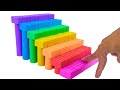 칼라 모래 키네틱샌드로 무지개 계단 만들기 - 어린이 교육