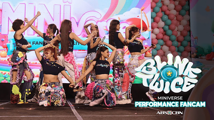 #BINI : 'Blink Twice' at MINIverse Performance Fancam