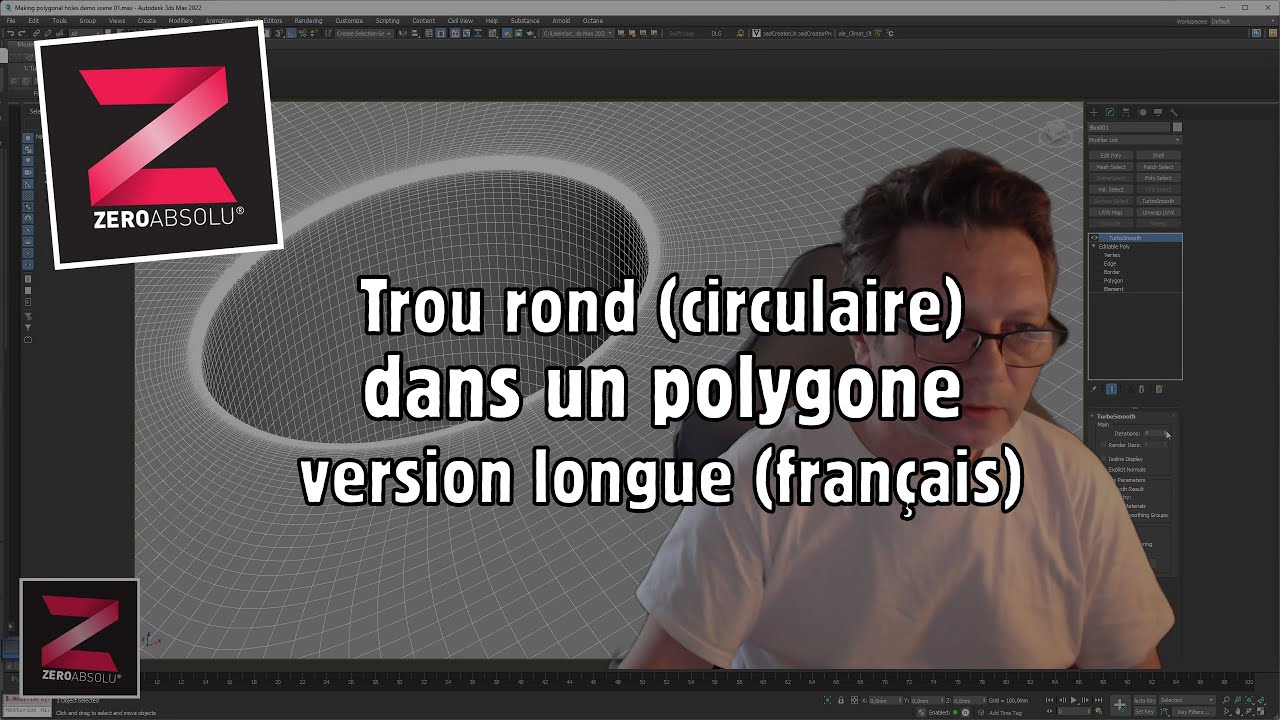 Trou rond (circulaire) dans un polygone - version longue (français ...