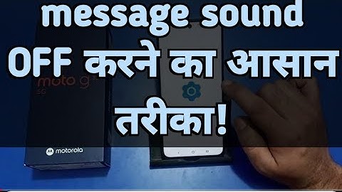 Moto g35 5G me text message sound kaise off Kare | how to turn off text message sound in Moto mobile