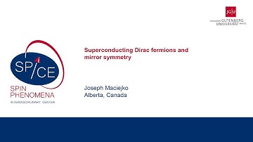 Talks - Spin Dynamics in the Dirac Systems - Joseph Maciejko, Alberta