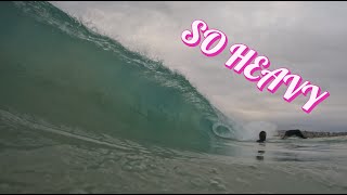 CHARGING HEAVY SHOREBREAK | RAW POV BODYBOARDING