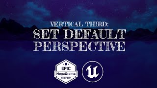 Vertical Third Set Default Perspective Documentation Tutorial