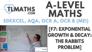 A-Level Maths: F7-05 [Exponential Growth & Decay: The Rabbits Problem]