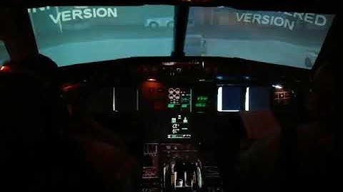 Airbus 320 push back DIY home flight simulator