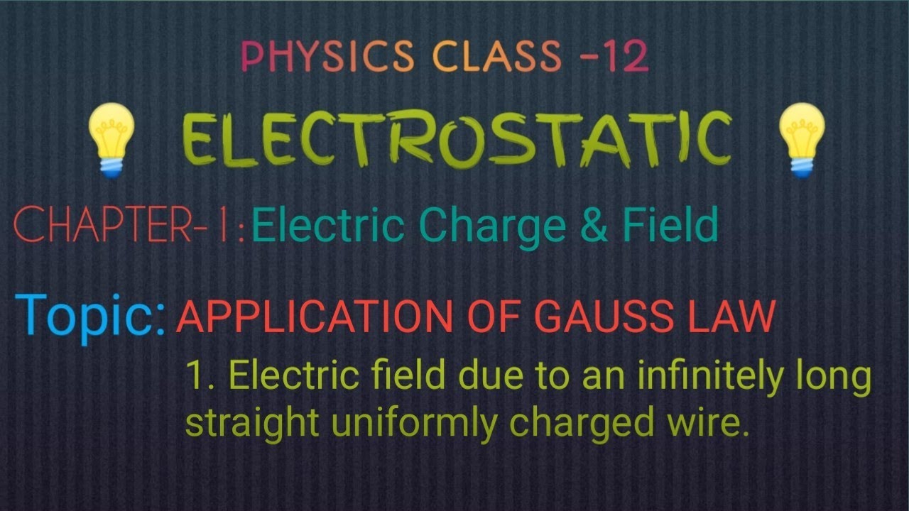 Electric field due to an infinitely long straight uniformly charged ...