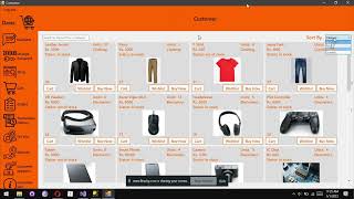 Desktop Shopping System (C# Winforms)