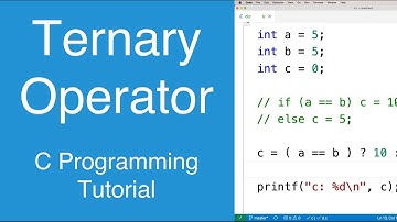 Ternary Operator | C Programming Tutorial