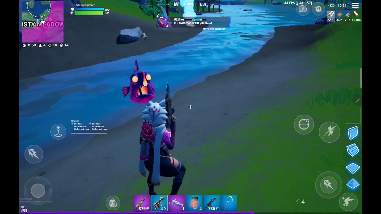 Fortnite Using Legendary Thermal Fish to Get A Kill