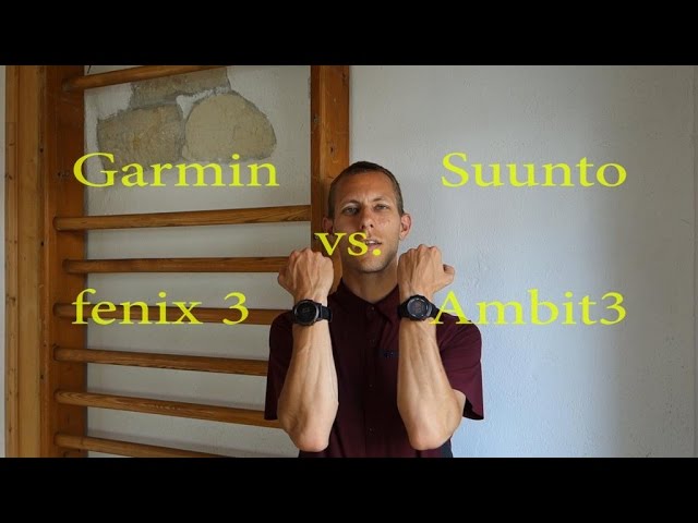 Suunto Ambit3 vs fenix 3 - YouTube