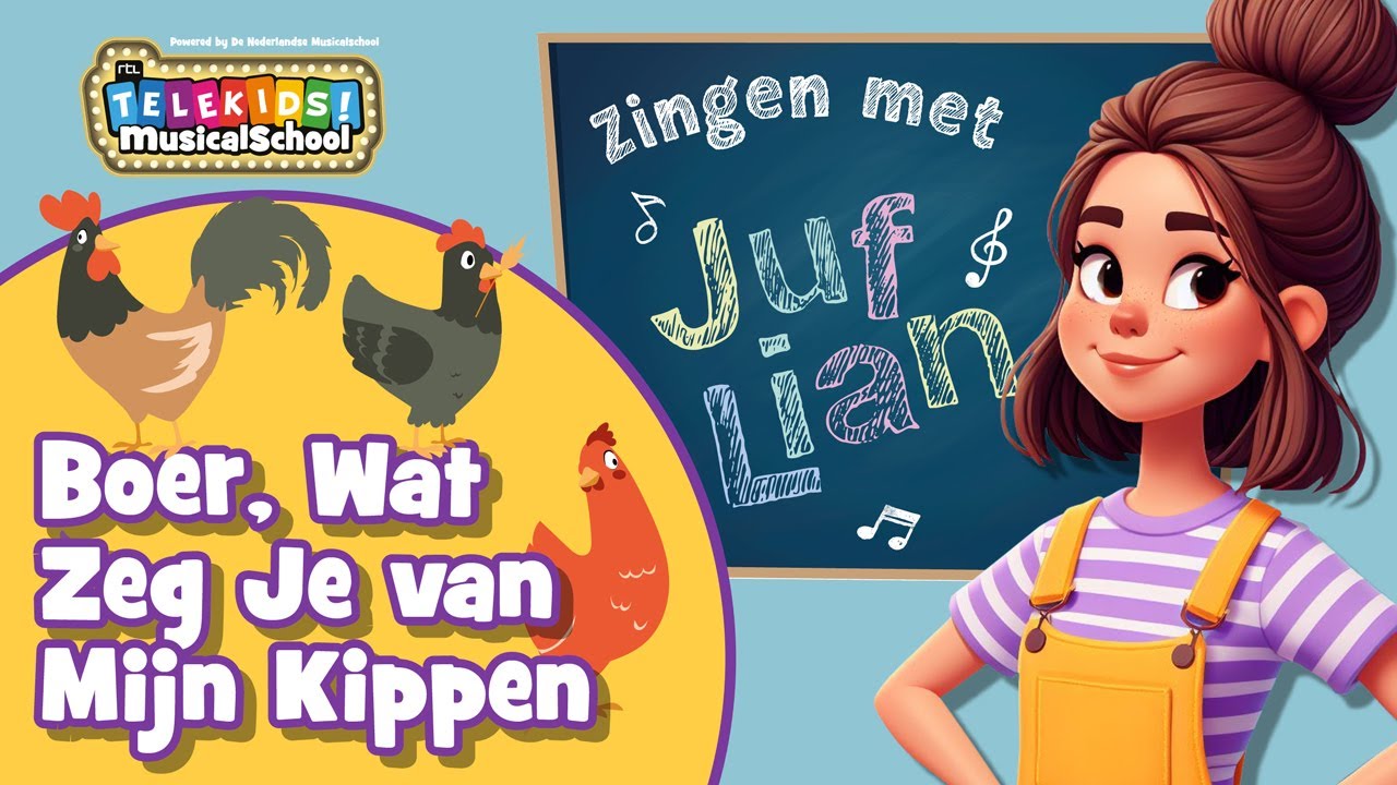 Juf Lian - Boer, wat zeg je van mijn kippen - YouTube