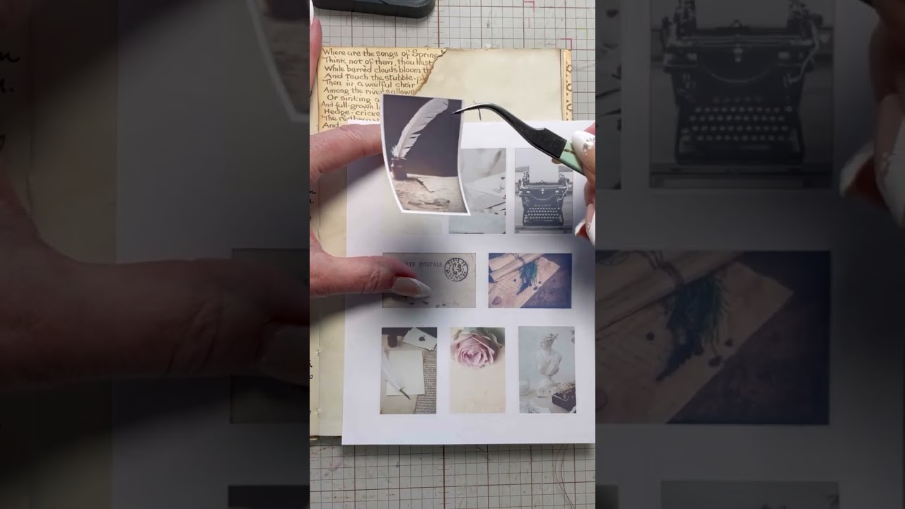 ASMR Plan with me! Stickers in my Etsy shop. Link in bio. #asmr #journaling #collagewithme