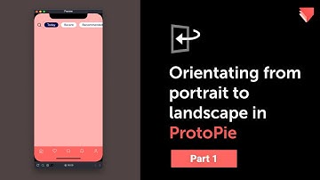 Orientating from portrait to landscape in ProtoPie