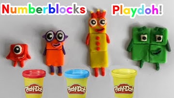 Lets Make Numberblocks 1-5 out of Playdoh! Learn Colours, Create and Play!