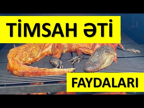 Timsah ətinin faydaları