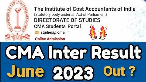 Cma inter june attempt result 2023 out now😱|cma inter june result 2023😥|cma inter,final result 2023🤯