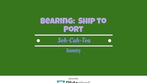 How to find the bearing to the ship from the port