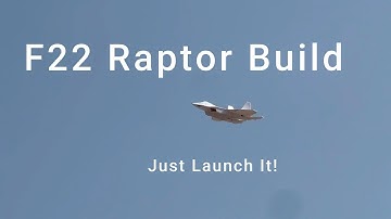 F22 Raptor RC Plane Full Build + Maiden Flight | DIY Step-by-Step Tutorial