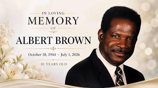 Mr Albert Browns Funeral service