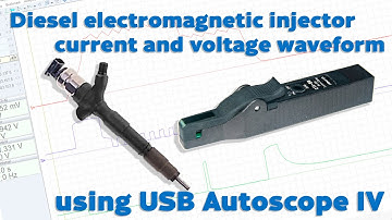 Bosch, Delphi and Denso Diesel electromagnetic injector current and voltage waveform
