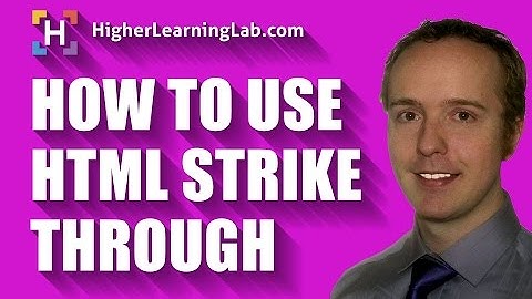 HTML Strikethrough - How to make a line through text in HTML and CSS