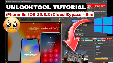 IPhone 6s iOS 15.8.3 ICloud Bypass with Sim working 100% By UnlockTool, ICloud Locked to owner 😭FREE