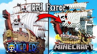 I recreated The RED FORCE from One Piece in Minecraft