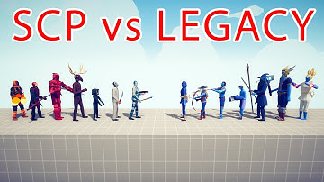 SCP TEAM vs LEGACY TEAM - Totally Accurate Battle Simulator TABS