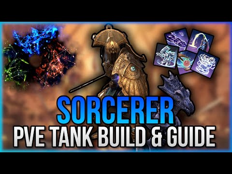 🛡️⚡ ESO - PvE Sorcerer Tank Build & Guide | Sets, Skills, CP etc. | Firesong - Update 36