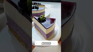🫐🍰 ¡MOUSSE DE ARÁNDANOS DE DOBLE CAPA! (Sin Horno)