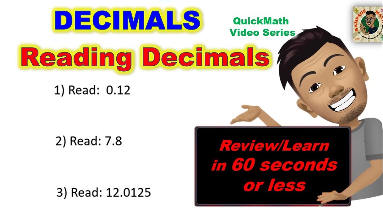 Decimals 2: Reading Decimals