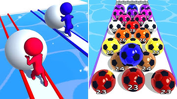 Snow Race 3D Vs Marbel Run 3D Walkthrough Android IOS Gameplay MAX UPDATE XREWQA