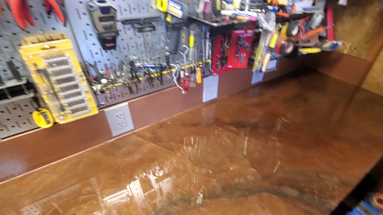 Epoxy Workbench / Shop Desk 21/2 Year Review Part 2 of 2 YouTube
