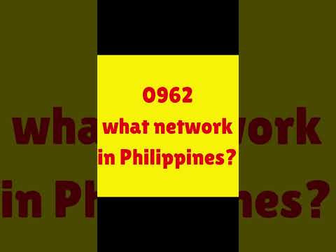 0962 what network in Philippines? #shorts #philippines #mobilenumber