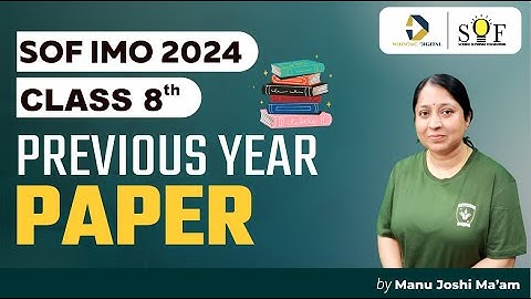 Class 8 Maths Olympiad Previous Year paper (2023) | SOF IMO 2024 | Winsome Digital Learning