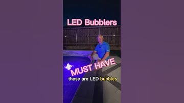 LED Bubblers… A must have for any pool.#poolbuilder #construction #pooldesigns #swimmingpooldesigns
