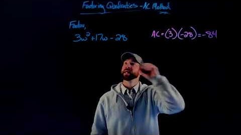 Factoring Quadratics - AC Method