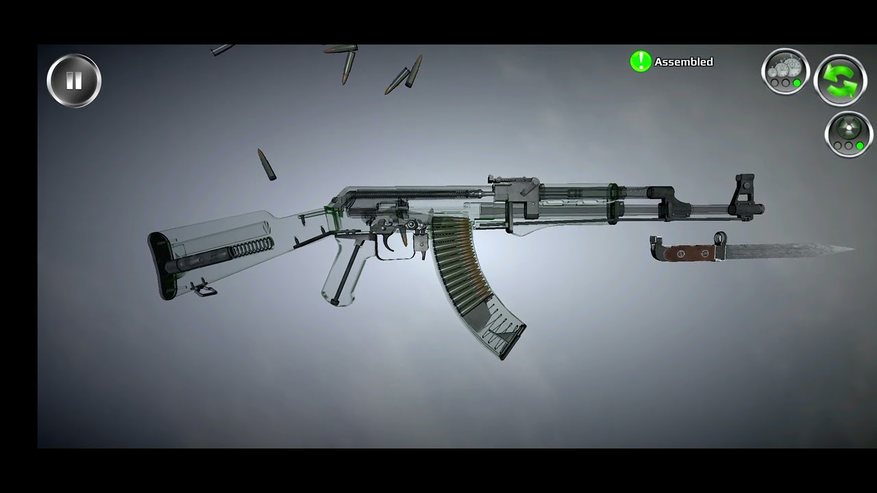 the internal scheme of the legendary Kalashnikov assault rifle you know ...