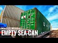 EMPTY SEA-CAN | My Trucking Life | Vlog #3041