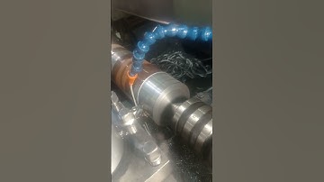проточка шейки вала. #machine #cncmill #cnclathemachine #cnc #cncsoftware #lathe #coldmilling