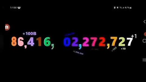 0 to 1 quadrillion with sound effects (256x speed)